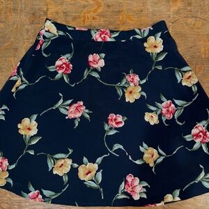 Vintage Floral Print Women's Skirt
